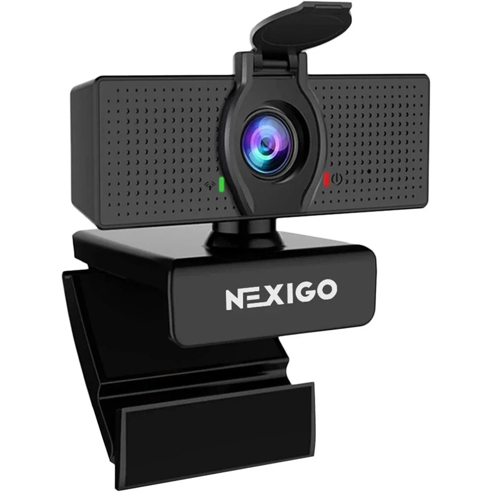 NexiGo N60 1080P Webcam with Microphone, Adjustable FOV, Zoom, Software